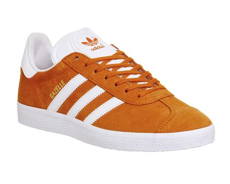 gazelle adidas grün orange|Adidas orange gazelle suede trainers.